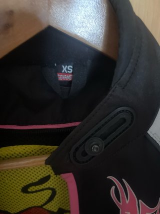 Chaqueta Cordura Mujer Negra y Rosa