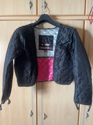 Chaqueta Cordura Mujer Negra y Rosa