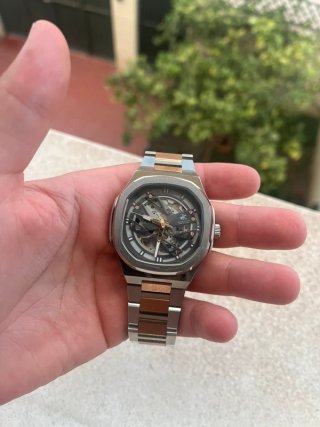 Reloj Beverly Hills Polo Club Esqueleto Plata