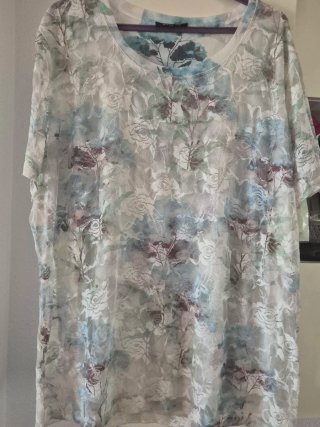 Blusa gasa floral mujer XXL marca bexleys