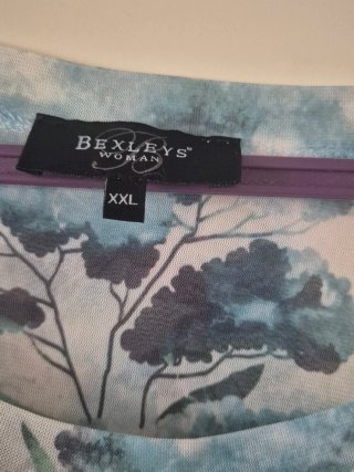 Blusa gasa floral mujer XXL marca bexleys