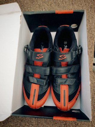 Zapatillas Ciclismo SPIUK MTB Talla 45 ROJO/NEGRO