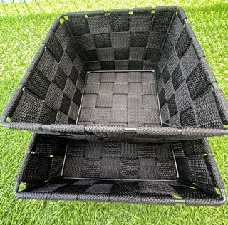Set 2 cestas negras nuevas