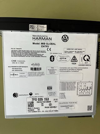 Radio Volkswagen T6 Original