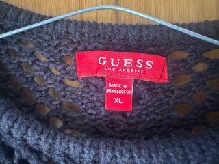 Jersey Guess Mujer XL Negro Tachuelas