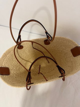 Capazo Loewe Beige y Marrón