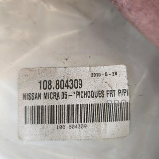 PARAGOLPES DELANTERO NISSAN MICRA NUEVO 108804309