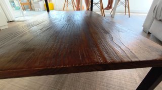 Mesa de centro madera y metal