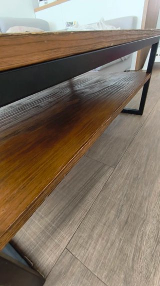 Mesa de centro madera y metal