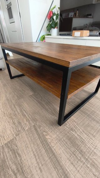 Mesa de centro madera y metal