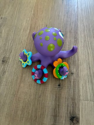 Juguetes de baño para bebé - Pulpo y Aros