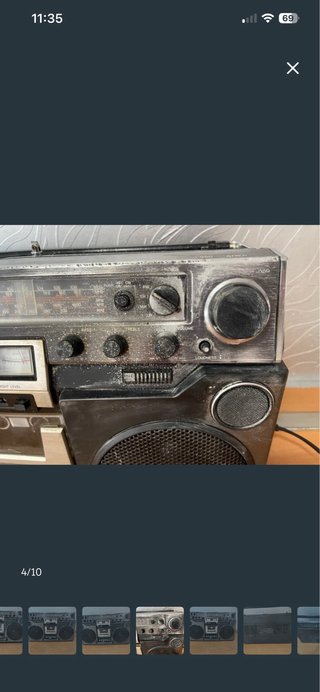 Radiocasete AIWA Negro/Gris
