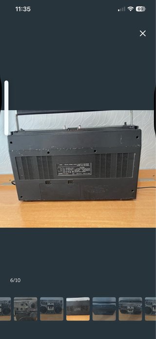 Radiocasete AIWA Negro/Gris