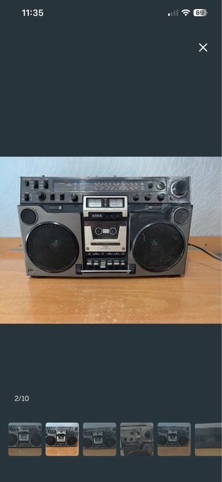 Radiocasete AIWA Negro/Gris