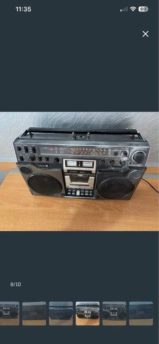 Radiocasete AIWA Negro/Gris
