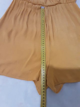 Mono corto amarillo Stradivarius, S-M, manga corta