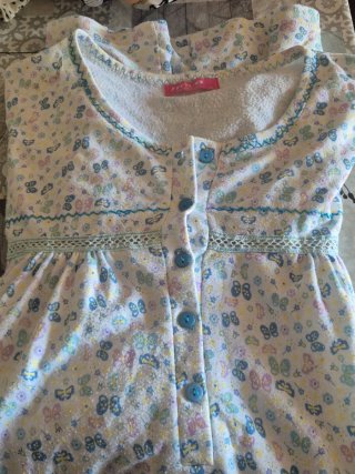 Camisón mujer franela manga larga XL