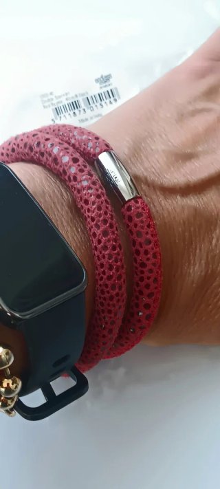 Pulsera Endless Doble Vuelta Cierre Plateado