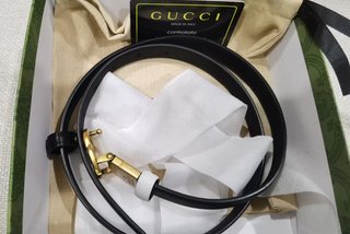 Gucci cinturón de mujer negro talla 90