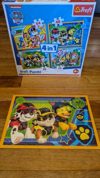 Puzzle Paw Patrol 4 en 1 Trefl