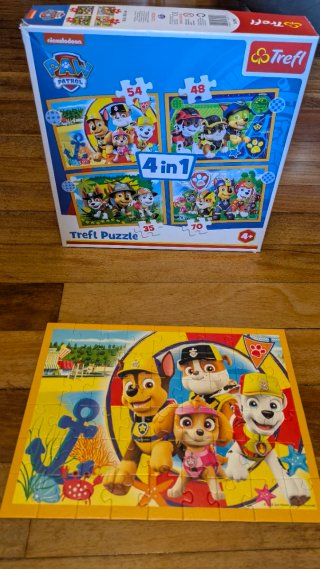 Puzzle Paw Patrol 4 en 1 Trefl