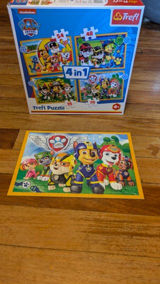 Puzzle Paw Patrol 4 en 1 Trefl