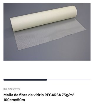 Malla Fibra Vidrio Regarsa 75g/m2