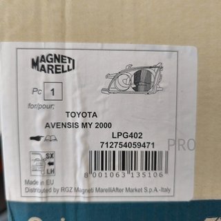 FARO IZQUIERDO TOYOTA AVENSIS NUEVO LPG402
