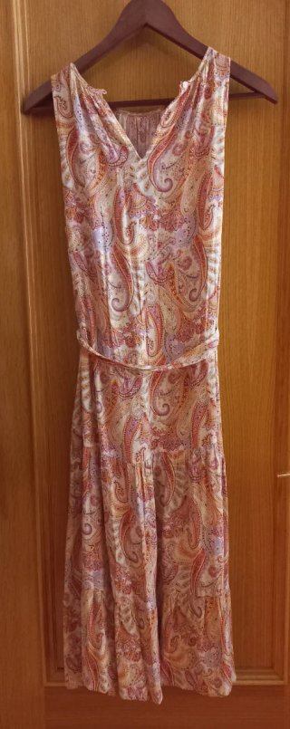 Vestido estampado paisley talla única