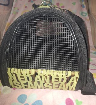 Transportín gato/perro tela semi-rígida