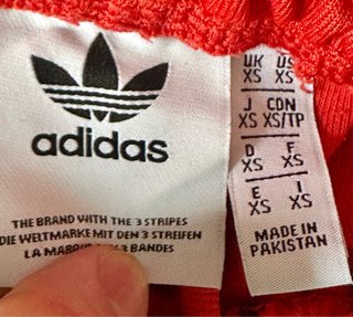 Pantalón Adidas Rojo Talla XS