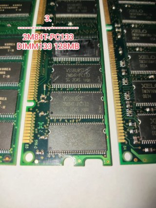 Memorias SDR DIMM 133MHz 128MB/256MB