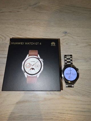 Huawei Watch GT 4 - Correa Marrón y Plata