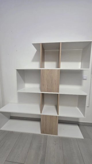 Estantería Roble/Blanco