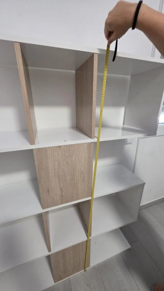 Estantería Roble/Blanco
