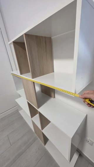 Estantería Roble/Blanco