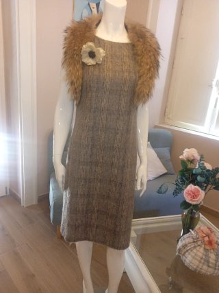 Max Mara Abito Lana Mohair Taglia 46