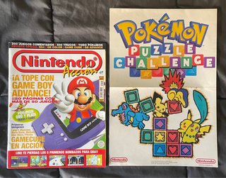 Revista Nintendo Acción 104 (2001) + Póster Pokémo