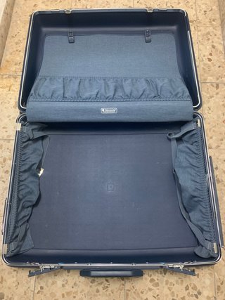 Maleta Samsonite Rígida Antigua Azul
