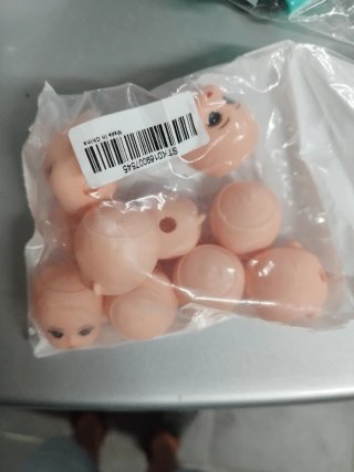 Mini Cabeças Bonecas Vinil/Plástico
