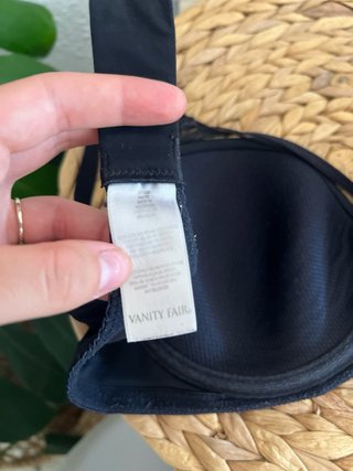 Sujetador negro con encaje Vanity Fair