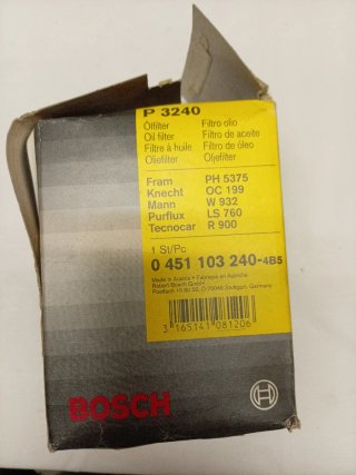 Filtro de Aceite Bosch 0 451 103 240