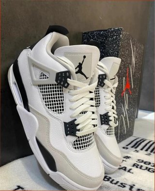 Air Jordan 4 Blanco Gris EU43