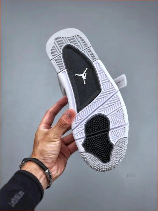 Air Jordan 4 Blanco Gris Talla 42