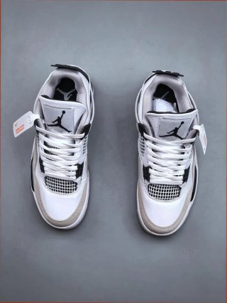 Air Jordan 4 Blanco Gris Talla 42