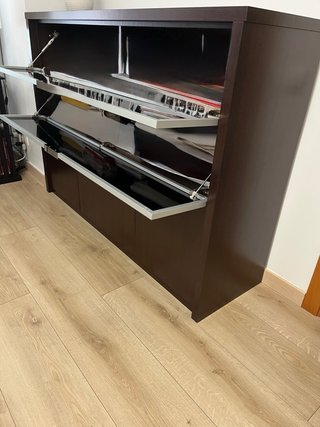 Bufete Comedor Madera con cristal + mesa