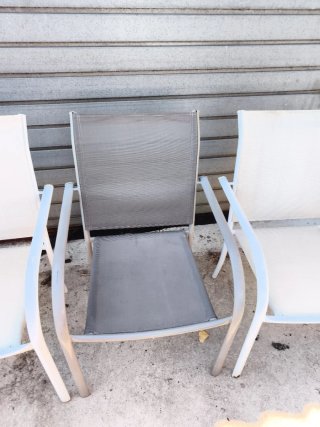 4 Sillas de Terraza Metálicas