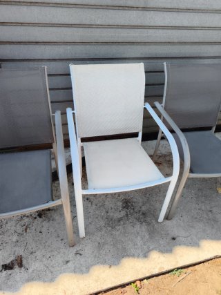 4 Sillas de Terraza Metálicas