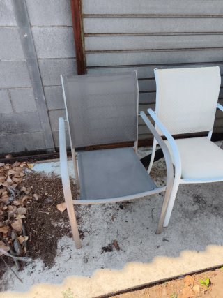 4 Sillas de Terraza Metálicas