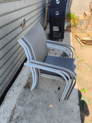 4 Sillas de Terraza Metálicas